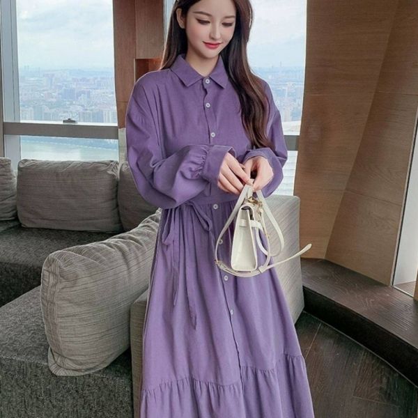 spring summer women oversize long shirt dress turn-down collar button solid vintage elegant 210517, Black;gray
spring summer women oversize long shirt dress turn-down collar button solid vintage elegant 210517, Black;gray