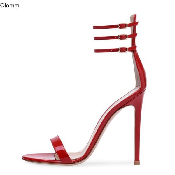 olomm fashion women concise sandals thin high heels open toe gorgeous red party shoes ladies us plus size 5-13, Black
olomm fashion women concise sandals thin high heels open toe gorgeous red party shoes ladies us plus size 5-13, Black