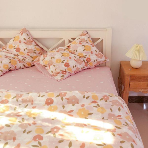 bedding sets korean set cotton comfortable soft simple double bed girl sabanas para cama bedroom textile dj60bs
bedding sets korean set cotton comfortable soft simple double bed girl sabanas para cama bedroom textile dj60bs