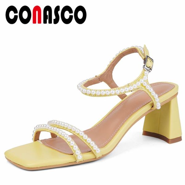 dress shoes conasco sweet fashion women sandals summer string bead ankle strap pumps genuine leather high heels woman 2021 party prom, Black
dress shoes conasco sweet fashion women sandals summer string bead ankle strap pumps genuine leather high heels woman 2021 party prom, Black