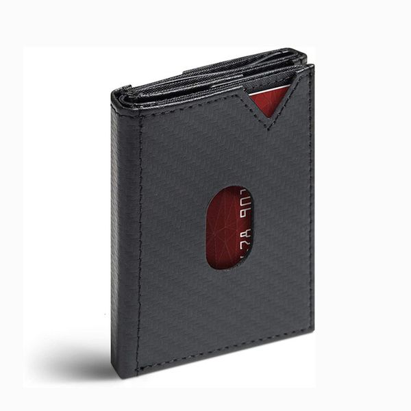 the wallet leather carbon fiber men's three fold short leather portable wallet multi function zipper wallet, Black
the wallet leather carbon fiber men's three fold short leather portable wallet multi function zipper wallet, Black