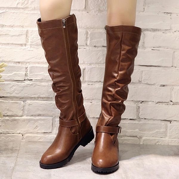 boots women's winter and autumn genuine pu women zipper square heel solid color high knee-high shoes round toe, Black
boots women's winter and autumn genuine pu women zipper square heel solid color high knee-high shoes round toe, Black