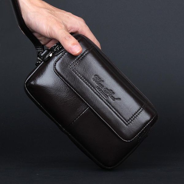 genuine leather clutch bag men waist belt bags small phone pouch purse fashion male fanny pack men's wallets
genuine leather clutch bag men waist belt bags small phone pouch purse fashion male fanny pack men's wallets