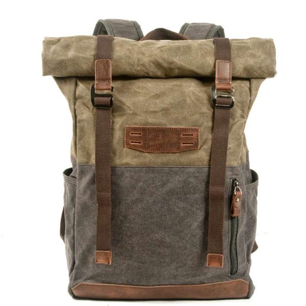 casual canvas backpack, outdoor hiking and mountaineering backpack, roll extended large capacity mountaineering bag 210929
casual canvas backpack, outdoor hiking and mountaineering backpack, roll extended large capacity mountaineering bag 210929