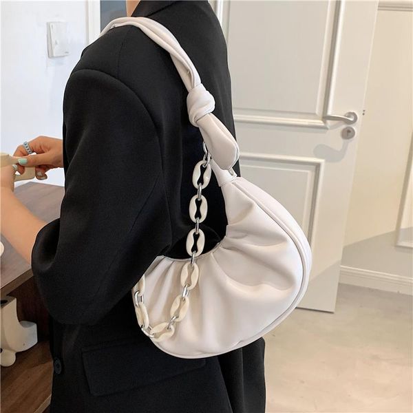 evening bags burminsa half moon ruched chain shoulder for women designer brand baguette small ladies purses and handbags summer 2021
evening bags burminsa half moon ruched chain shoulder for women designer brand baguette small ladies purses and handbags summer 2021