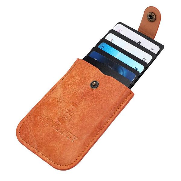 card holders 4 bits high quanlity pu leather draw case business holder men women credit passport bag id wallet, Brown;gray
card holders 4 bits high quanlity pu leather draw case business holder men women credit passport bag id wallet, Brown;gray