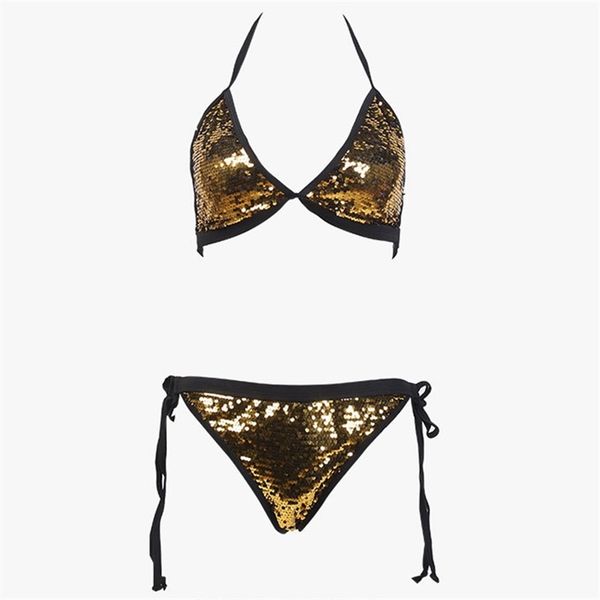 plus size gold sequin glitter up swimsuit vintage triangle and side tie swimwear cheeky bottom bandage bikini set, White;black
plus size gold sequin glitter up swimsuit vintage triangle and side tie swimwear cheeky bottom bandage bikini set, White;black