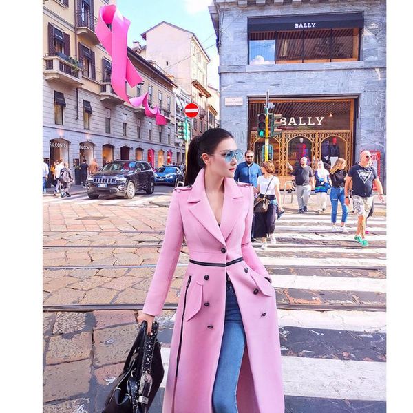 women's wool & blends womens woolen coat clothing winter korean fashion temperament side split england jacket female outerwear, Black
women's wool & blends womens woolen coat clothing winter korean fashion temperament side split england jacket female outerwear, Black