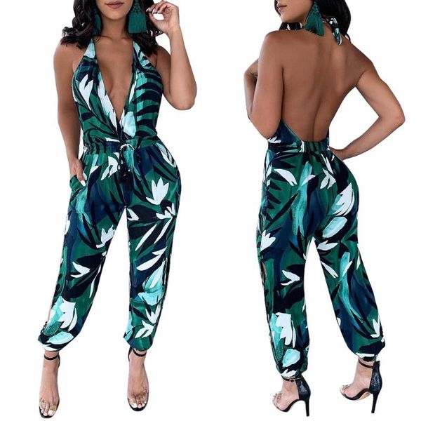 fashion trend autumn and winter jumpsuits sports halter printed t women's & rompers, Black;white
fashion trend autumn and winter jumpsuits sports halter printed t women's & rompers, Black;white