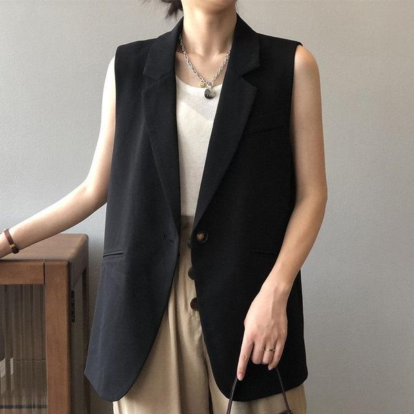 women's vests 2021 spring and autumn suit waistcoat black casual vest jacket ladies office blazer sleeveless e329, Black;white
women's vests 2021 spring and autumn suit waistcoat black casual vest jacket ladies office blazer sleeveless e329, Black;white