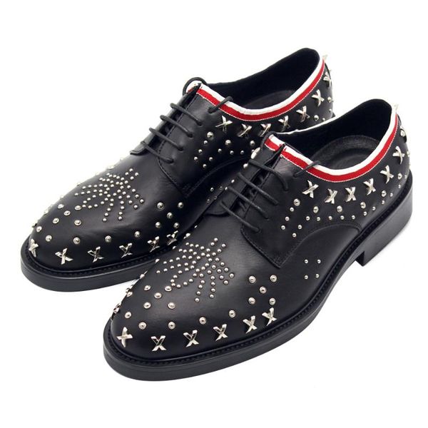 dress shoes spring and autumn oxford handmade derby genuine leather wedding for men black fashion rivet
dress shoes spring and autumn oxford handmade derby genuine leather wedding for men black fashion rivet