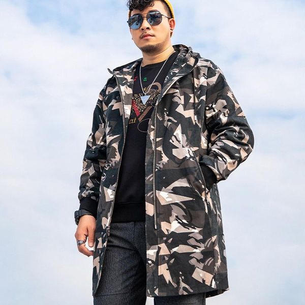 men's trench coats mid-length windbreaker hooded coat camouflage jacket plus fatty increase loose 2021 size men winter spring, Tan;black
men's trench coats mid-length windbreaker hooded coat camouflage jacket plus fatty increase loose 2021 size men winter spring, Tan;black