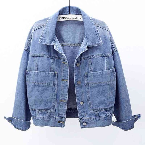 jacket korean vintage denim coat women spring autumn loose short blue jeans jacket female big pocket outerwear chaquetas mujer, Black;brown
jacket korean vintage denim coat women spring autumn loose short blue jeans jacket female big pocket outerwear chaquetas mujer, Black;brown