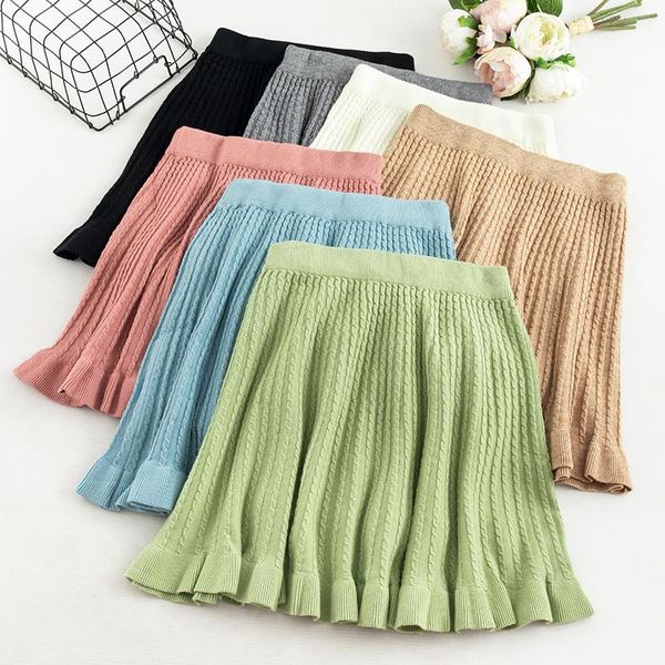 skirts singrain women thick ruffle knitted skirt casual winter solid elastic mini high waist a-line short sweater, Black
skirts singrain women thick ruffle knitted skirt casual winter solid elastic mini high waist a-line short sweater, Black