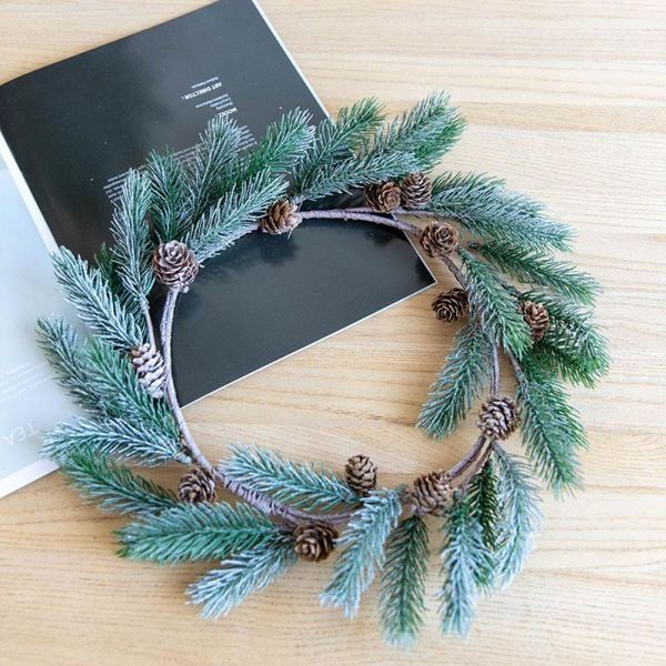 decorative flowers & wreaths christmas pine cone wreath decoration door hanging wall scene layout decorations1
decorative flowers & wreaths christmas pine cone wreath decoration door hanging wall scene layout decorations1