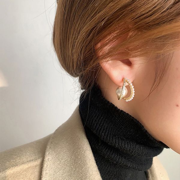 geometric natural freshwater pearl hoop earrings for women hypoallergenic drop knot earring, Silver
geometric natural freshwater pearl hoop earrings for women hypoallergenic drop knot earring, Silver