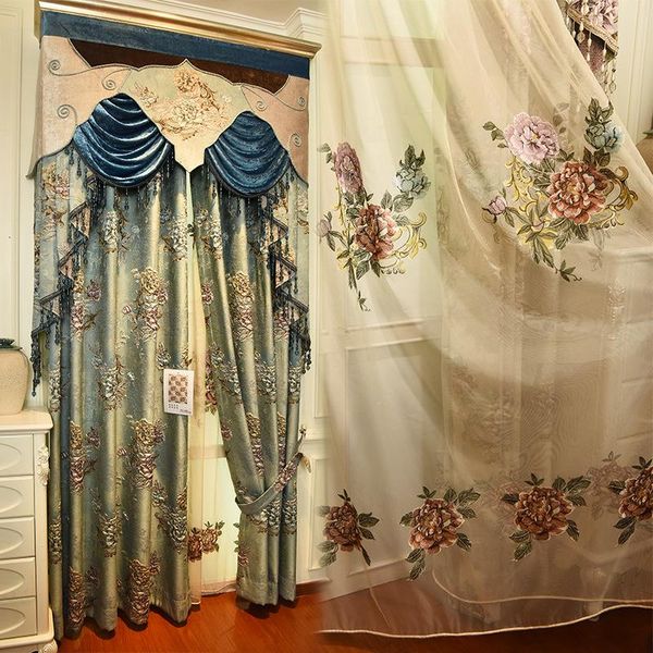 curtain & drapes europe and the united states luxury 4d embossed jacquard curtains for living room bedroom decoration + full light shadi 
curtain & drapes europe and the united states luxury 4d embossed jacquard curtains for living room bedroom decoration + full light shadi
