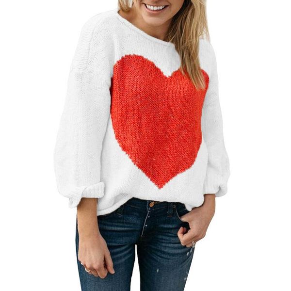 women's sweaters 2021 autumn woman sweater love shape vintage crop casual o-neck knitted loose long sleeve pullover drop, White;black
women's sweaters 2021 autumn woman sweater love shape vintage crop casual o-neck knitted loose long sleeve pullover drop, White;black