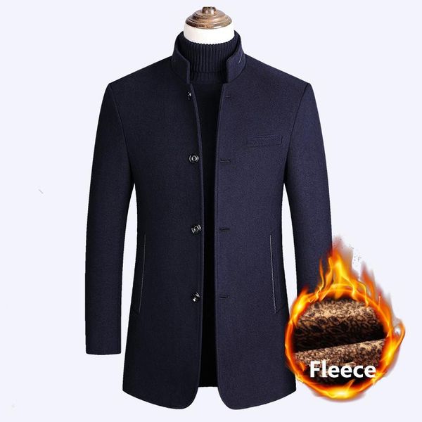men's wool & blends winter men woolen coat slim fit jackets casual fleece lined thick warm jacket overcoat windbreaker long trench pea, Black
men's wool & blends winter men woolen coat slim fit jackets casual fleece lined thick warm jacket overcoat windbreaker long trench pea, Black