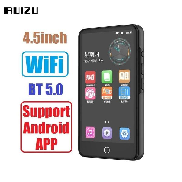 & mp4 players 2021 ruizu h5 android wifi mp3 player bluetooth5.0 full touch screen 4.5inch 16gb music with fm,recording,,video
& mp4 players 2021 ruizu h5 android wifi mp3 player bluetooth5.0 full touch screen 4.5inch 16gb music with fm,recording,,video