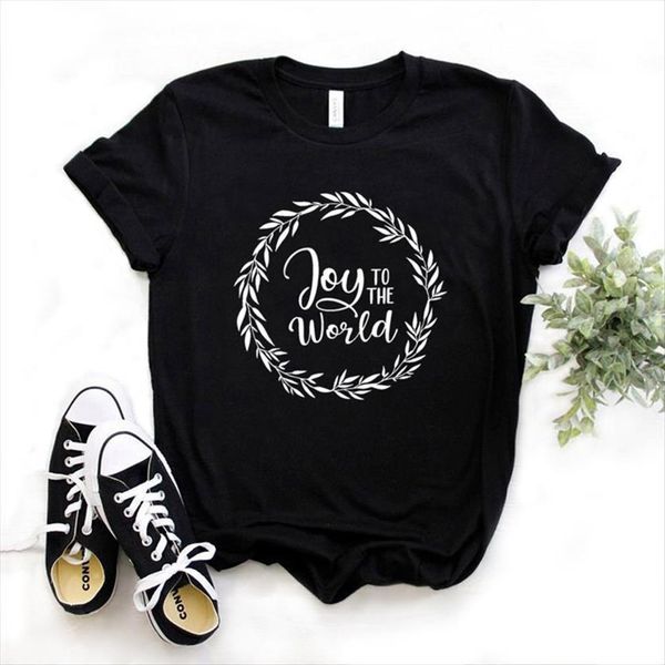joy to the world women t shirt print short sleeve o neck loose ladies tee clothes, White
joy to the world women t shirt print short sleeve o neck loose ladies tee clothes, White