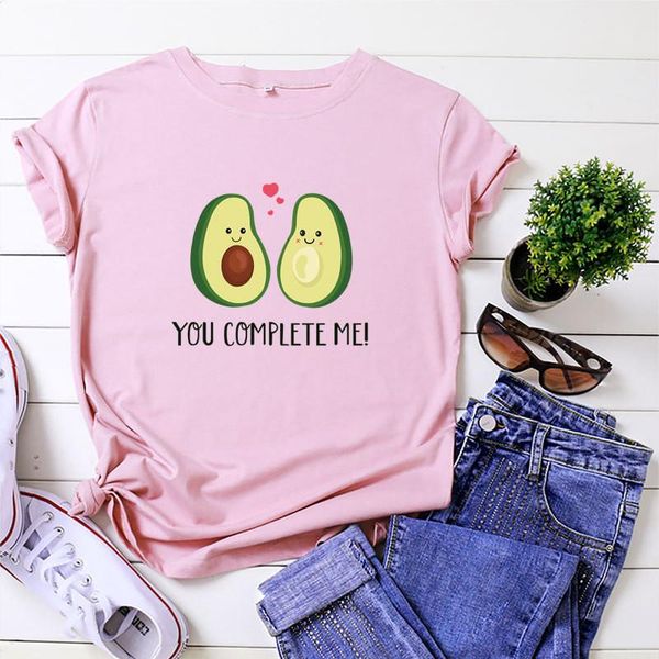 women's t-shirt 100%cotton plus size s-5xl tshirt kawaii love avocado print women o neck short sleeve tees summer pink top, White
women's t-shirt 100%cotton plus size s-5xl tshirt kawaii love avocado print women o neck short sleeve tees summer pink top, White