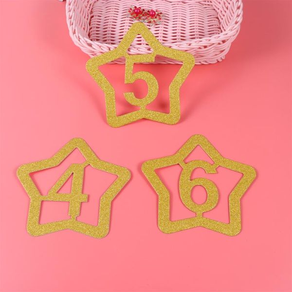 greeting cards golden star shape seat party number table pentagram seating signs reserved (number 1-12)
greeting cards golden star shape seat party number table pentagram seating signs reserved (number 1-12)