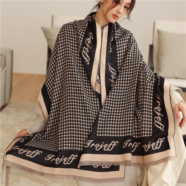 scarves 2021 brand women cashmere scarf winter pashmina warm shawls and wraps lady print thick blanket neck bufanda, Blue;gray
scarves 2021 brand women cashmere scarf winter pashmina warm shawls and wraps lady print thick blanket neck bufanda, Blue;gray