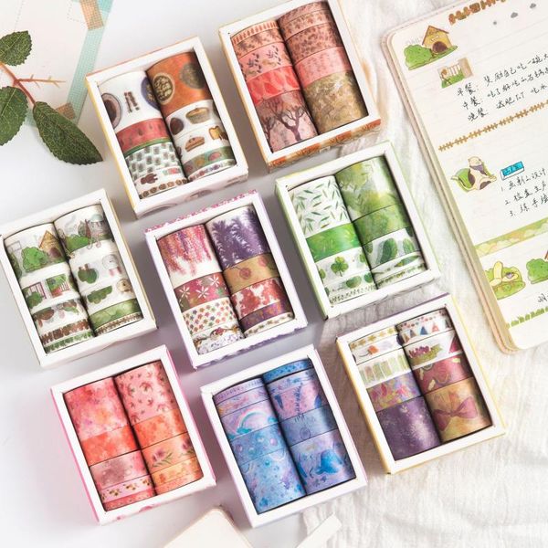 gift wrap 10pcs/set washi tape flower masking starry sky plants paper stickers for diy po scrapbooking decoration
gift wrap 10pcs/set washi tape flower masking starry sky plants paper stickers for diy po scrapbooking decoration