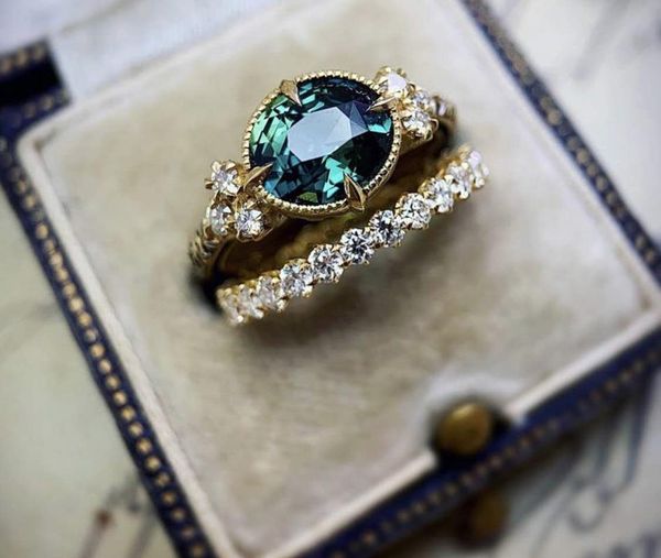 wedding rings luxury female royal green stone bridal ring set fashion gold party jewelry 2021 simple engagement for women, Slivery;golden
wedding rings luxury female royal green stone bridal ring set fashion gold party jewelry 2021 simple engagement for women, Slivery;golden
