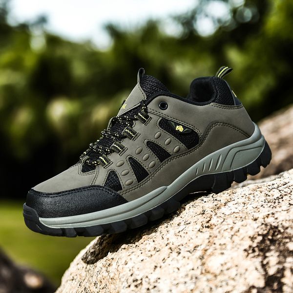 hiking boots men leather casual shoes outdoor camping waterproof work mens boots sneakers female military botas couples, Black
hiking boots men leather casual shoes outdoor camping waterproof work mens boots sneakers female military botas couples, Black