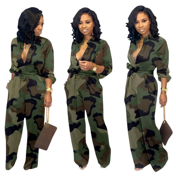 women's jumpsuits & rompers v neck camouflage print buttoned jumpsuit women long sleeve party club, Black;white
women's jumpsuits & rompers v neck camouflage print buttoned jumpsuit women long sleeve party club, Black;white