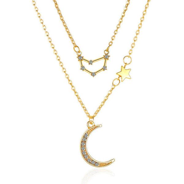 modyle trendy shiny zircon 12 constellation star moon pendent necklaces female elegant gold color choker jewelry pendant, Silver
modyle trendy shiny zircon 12 constellation star moon pendent necklaces female elegant gold color choker jewelry pendant, Silver
