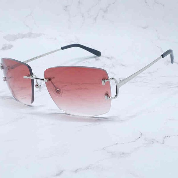 2022 factory wholesale model oversized metal retro rimless sun wire customized cut adge trendy men sunglass 03gp sunglasses, White;black
2022 factory wholesale model oversized metal retro rimless sun wire customized cut adge trendy men sunglass 03gp sunglasses, White;black