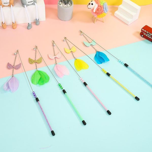 cat toys pet supplies funny stick transparent tube handle wing shape feather toy kitten family interactive game
cat toys pet supplies funny stick transparent tube handle wing shape feather toy kitten family interactive game