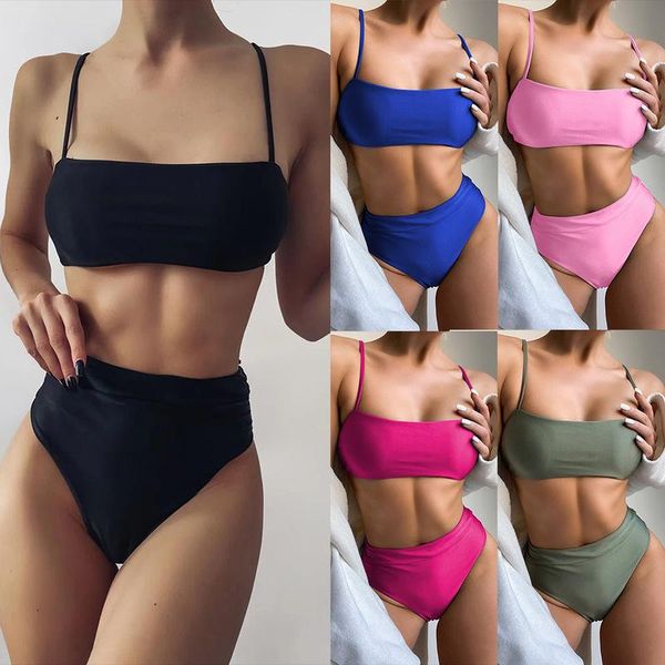 one-piece suits black bikini 2021 women sling bra swimsuit high waist summer biquini halter two pieces female bathing suit
one-piece suits black bikini 2021 women sling bra swimsuit high waist summer biquini halter two pieces female bathing suit