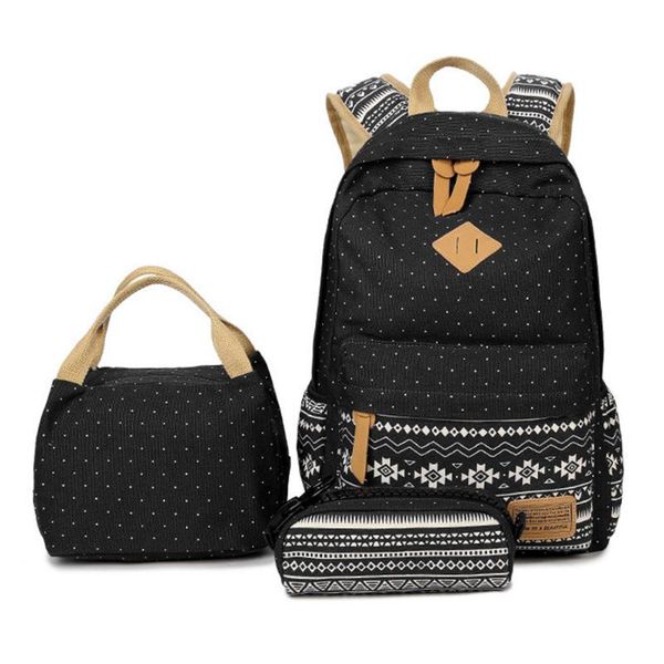 in 1 backpack junior high school bag canvas dot print teen girls lightweight lapbackpacks with insulated bag+pencil case bags
in 1 backpack junior high school bag canvas dot print teen girls lightweight lapbackpacks with insulated bag+pencil case bags