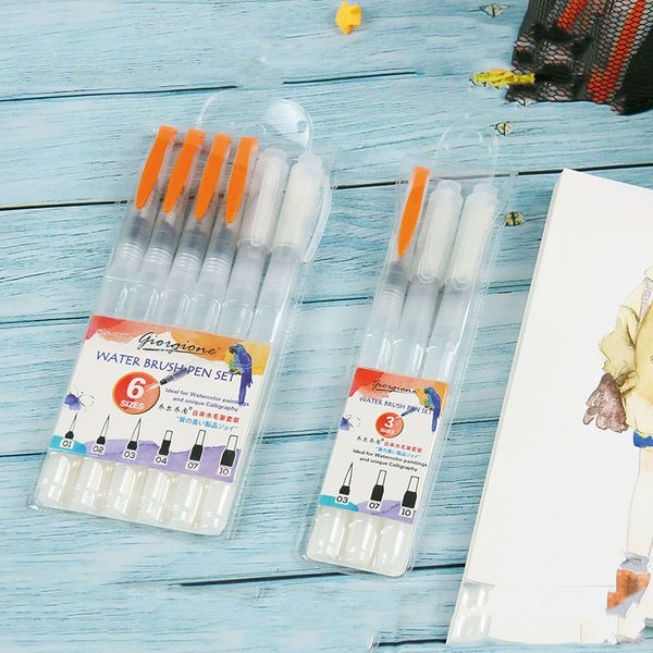 3/6 pcs tap water pen set nylon hair storage water writing brush solid watercolor water soluble color lead brush painting tools
3/6 pcs tap water pen set nylon hair storage water writing brush solid watercolor water soluble color lead brush painting tools