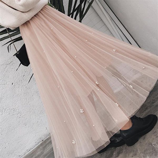 skirts 2021 spring autumn vintage women beading mesh lady elastic waist skirt long section lace jacquard femme wz649, Black
skirts 2021 spring autumn vintage women beading mesh lady elastic waist skirt long section lace jacquard femme wz649, Black