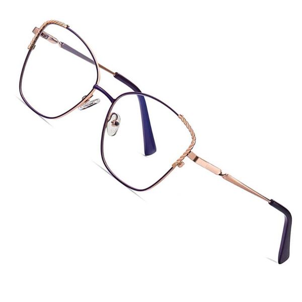 sunglasses 80421 square anti-blue light metal glasses frame spring legs women optical fashion prescription computer eyeglasses, White;black
sunglasses 80421 square anti-blue light metal glasses frame spring legs women optical fashion prescription computer eyeglasses, White;black