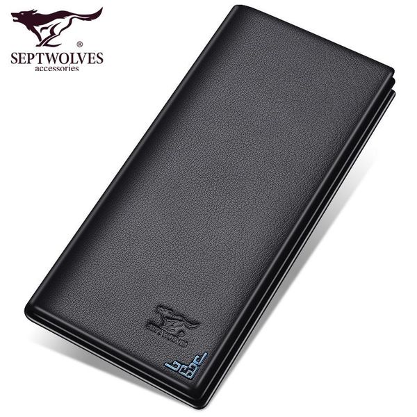wallets septwolves fashion brand men genuine leather long slim bifold wallet purse for man, Red;black
wallets septwolves fashion brand men genuine leather long slim bifold wallet purse for man, Red;black