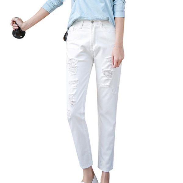 summer women jeans pants white ripped for large size korean denim slim women's trousers s-5xl, Blue
summer women jeans pants white ripped for large size korean denim slim women's trousers s-5xl, Blue