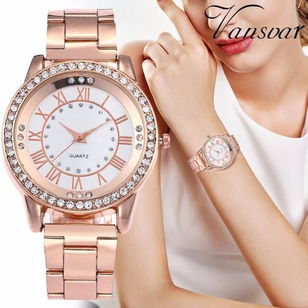 women rose gold stainless steel rhinestone wristwatches luxury ladies quartz watches female gift clock relogio feminino, Slivery;brown
women rose gold stainless steel rhinestone wristwatches luxury ladies quartz watches female gift clock relogio feminino, Slivery;brown