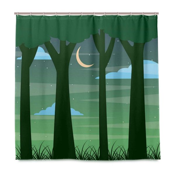 shower curtain,dreamy forest trees at night sky with crescent moon cloud and starsmulticolor bath curtain closet curtain home
shower curtain,dreamy forest trees at night sky with crescent moon cloud and starsmulticolor bath curtain closet curtain home