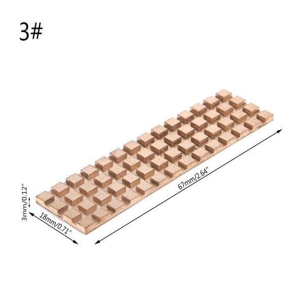 copper heatsink thermal conductive adhesive for m.2 2280 pci-e nvme ssd radiator fans & coolings
copper heatsink thermal conductive adhesive for m.2 2280 pci-e nvme ssd radiator fans & coolings