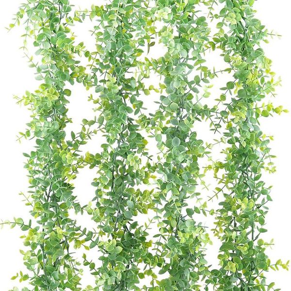 decorative flowers & wreaths 4 pack faux eucalyptus garland, fake greenery garland for wedding backdrop arch wall decor, 6ft/pcs
decorative flowers & wreaths 4 pack faux eucalyptus garland, fake greenery garland for wedding backdrop arch wall decor, 6ft/pcs