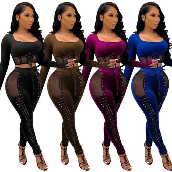 piece set women sheer mesh lace up corset and pants fashion design bandage two women's jumpsuits & rompers, Black;white
piece set women sheer mesh lace up corset and pants fashion design bandage two women's jumpsuits & rompers, Black;white