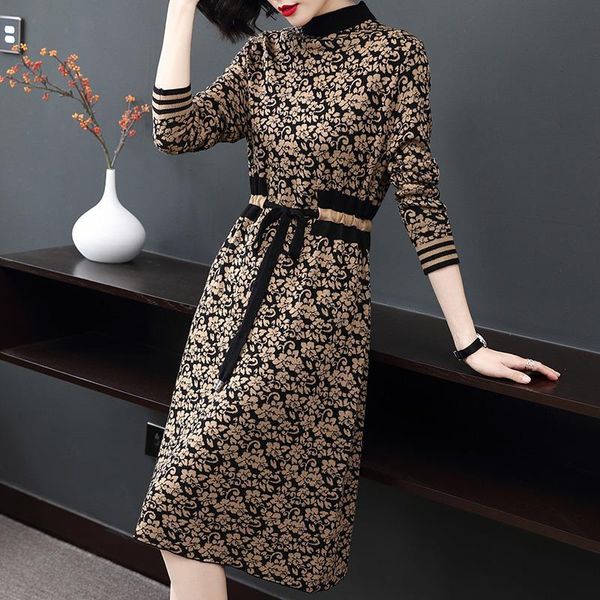 casual dresses autumn winter woman turtleneck long knit sweater dress female thick warm sleeve straight ladies print a77, Black;gray
casual dresses autumn winter woman turtleneck long knit sweater dress female thick warm sleeve straight ladies print a77, Black;gray
