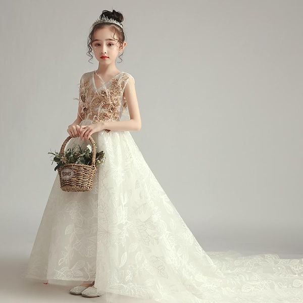 flower girl dresses sleeveless v-neck pearls crystal embroidery appliques princess court train tulle lace kids party gown h378 girl's, Red;yellow
flower girl dresses sleeveless v-neck pearls crystal embroidery appliques princess court train tulle lace kids party gown h378 girl's, Red;yellow