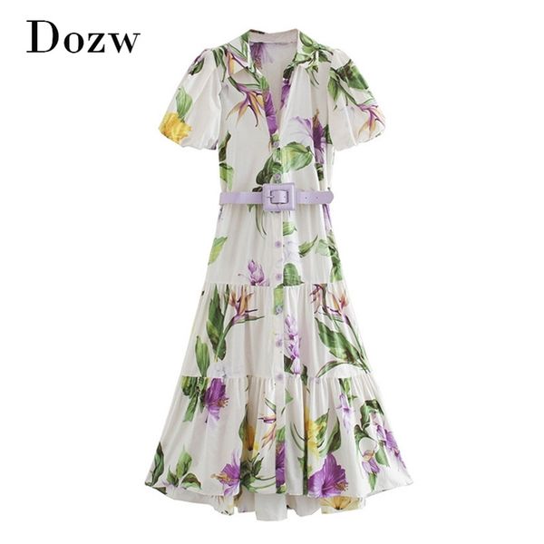 boho style floral print long dress lantern short sleeve elegant shirt bandage vintage pleated es vestidos 210515, Black;gray
boho style floral print long dress lantern short sleeve elegant shirt bandage vintage pleated es vestidos 210515, Black;gray
